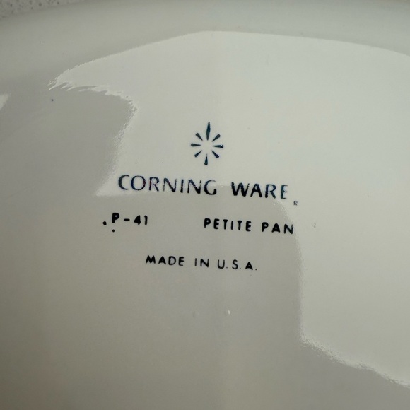Vintage CorningWare Blue Cornflower Petite Pan 1960s MCM Mid-Century Modern - Picture 5 of 8
